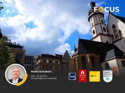Thomaskirchhof - beeindruckende DG-Maisonettenwohnung  mit Einbauküche und 4 Räumen in Bestlage