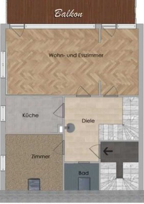 Geheimtipp: über den Dächern, Blick ins Grüne, im ZFH, Garage, ruhig/zentral