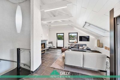 Design trifft Panorama-Aussicht - exklusive Maisonettewohnung in stadtnaher Lage!