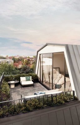 Bezugsfertig - Exklusive 7-Zimmer Dachgeschosswohnung im sanierten Altbau mit Dachterrasse in der Au