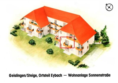 Kapitalanleger! Großes Apartment mit Balkon, EBK, Keller, Duplex in Geislingen-Eybach