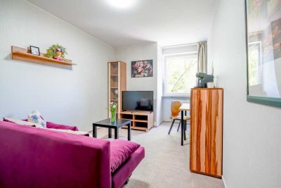 Moderne, helle, NEU renovierte, vollmöblierte Wohg. + Fahrstuhl, Zentral in Darmstadt (#3020)