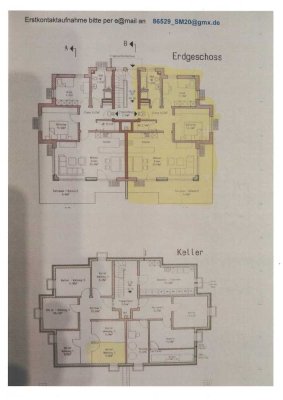 Exklusive 3-Raum-EG-Wohnung mit gehobener Innenausstattung mit Terrasse und EBK in Schrobenhausen
