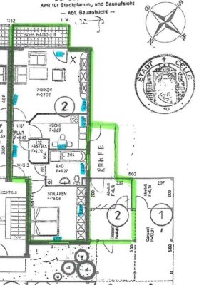 Ansprechende 2-Raum-Wohnung (barrierefrei) mit Balkon in Celle