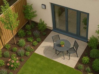 128m² Garten! Helles Neubau 2-Zimmer-Apartment mit Tageslichtbad!