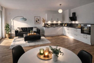 Erst Bezug voll möbliert oder nur Küche, 3-Zimmer Wohnung im 2. OG mit westBalkon in Darmstadt-Mitte