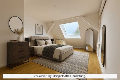 Helle Dachgeschosswohnung mit offener Bauweise und hochwertiger Ausstattung in Mitte