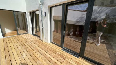 3 Zimmer Wohnung mit Terrasse und kleinem Garten mit EBK