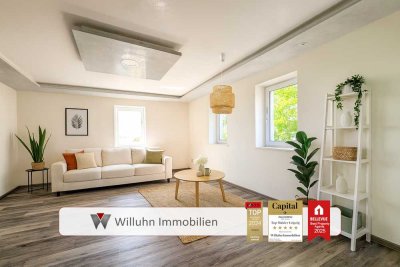 Wohnen wie im eigenen Haus! | Hochwertig saniert | Garten, Terasse, Tageslichtbad & Fußbodenheizung!