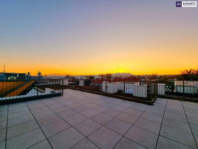 Raum. Ruhe. Rooftop. Selten am Markt - 5-Zimmer-Penthouse mit großzügiger Dachterrasse in Ruhelage! Erdwärme + Garagenplätze + Energieeffizient Wohnen!