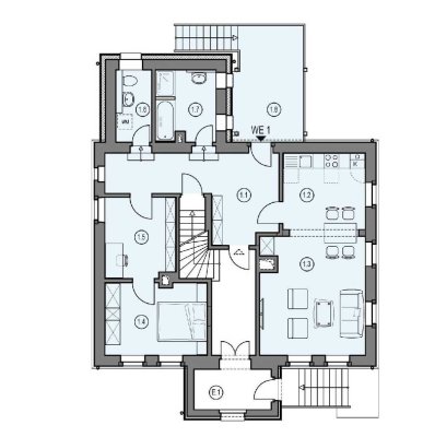 Erstbezug nach Sanierung: 3-Zi.-Wohnung mit Balkon in Höckendorf