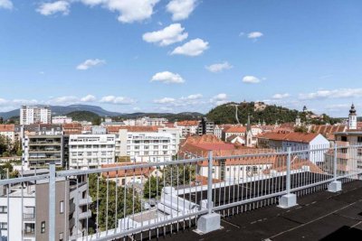 * * * 4 RADMINUTEN zum BAUERNMARKT am LENDPLATZ... BALKON... LIFT... PARKPLATZ... DACHTERRASSEN-BENÜTZUNG * * * * * *