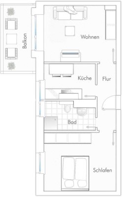 Traumhafte 2-Zimmerwohnung