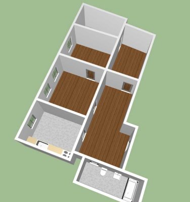 3-Zimmer DG-Wohnung  in der Kernstadt - WG geignet (Whg 7014)