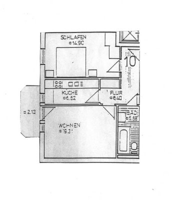 Vollständig renovierte große 2 Zimmer-Wohnung mit gehobener Innenausstattung in Plauen Innenstadt