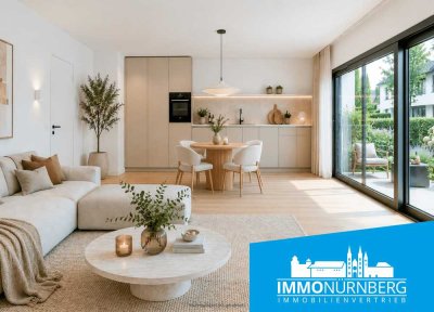 Marienbergpark ums Eck: Gartenwohnung im hochwertigen Neubau | TG-Stellplatz inklusive