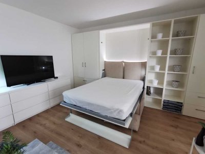 Stilvolle 1-Zimmer-Erdgeschosswohnung mit Einbauküche und Terasse in Oberhausen (Neuburg/Donau)