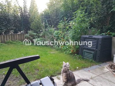 Tauschwohnung: EG-Wohnung mit Garten gegen mehr Platz