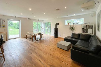 Moderner A+ Kubus mit Garten, Sauna und Dachterrasse in bester Lage!