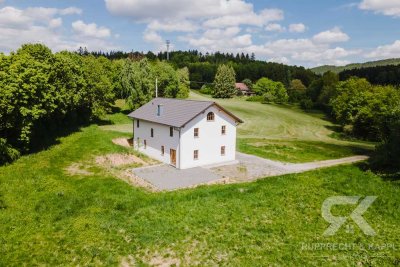 Naturidyll in Alleinlage: Neubau-Traumhaus (KfW40) mit Pferdehaltung auf 10.000 m² in Treffelstein
