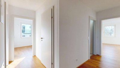 Bis 30.6. noch teilw. Eintragung sparen - Provisionsfrei: 4 Zimmer mit Balkon im Grünen und doch in der Stadt - ERSTBEZUG.