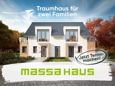 Zukunft wohnt nebeneinander. � Hausbau neu entdecken! | massa Ausbauhaus „FamilyStyle 21.02 S“