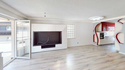 Traumhafte 5-Zimmer-Maisonette Wohnung Teilmöbliert in Freiburg-Hochdorf