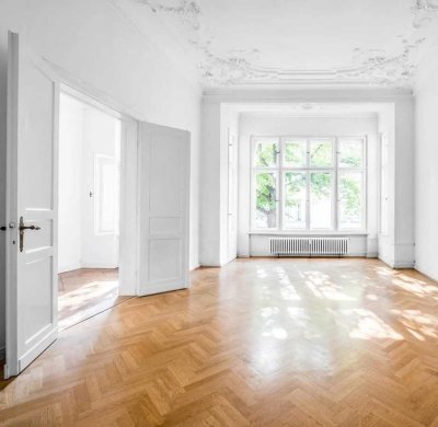 Luxuriöse Stilaltbau-Wohnung im EG mit Garten und Garage - zentral und ruhig gelegen, nähe Klinikum