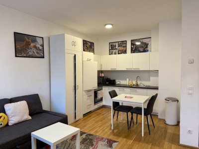 Moderne Erdgeschoßwohnung an der Alten Donau (möbliert, komplett ausgestattet)