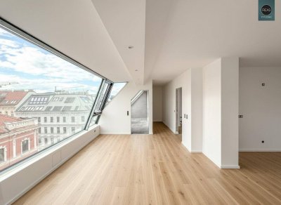 Erstbezug: Luxuriöse Dachgeschoss - Maisonette Wohnung mit Terrasse in Währinger Toplage! Klimatisiert, Smart-Home!