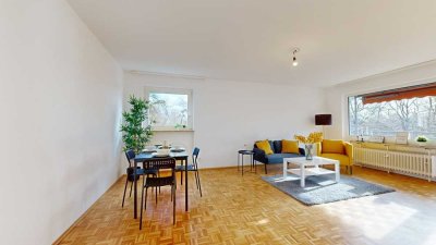 4 Zimmer Wohnung Neuried, renoviert in ruhiger Wohnanlage mit Blick ins Grüne!
