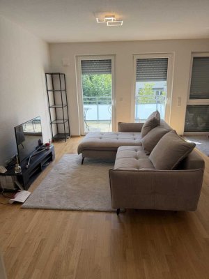 Möblierter 3-Zimmer-Neubau mit Balkon, modernstem Wohnkomfort & EBK Siemens-Küche
