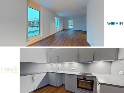 +++Moderne 3-Zimmer-Wohnung mit riesigem Balkon und offenem Küchenbereich im Neubauquartier 'Fiel...