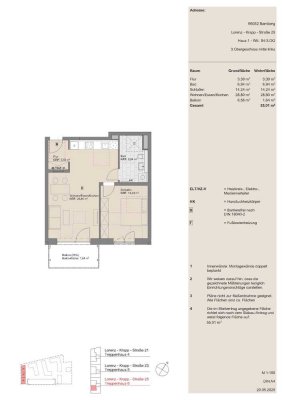 2 Zimmer-Wohnung (nur für die Einkommensstufe III)