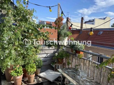 Tauschwohnung: Lichtdurchflutete DG-Wohnung mit Wohnküche Samariterstraße