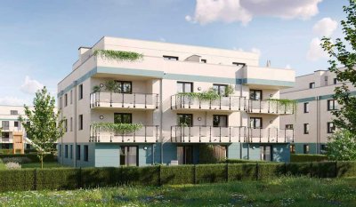 Familienwohnung mit Terrasse und Gartenanteil