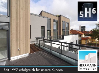 5H6 - Exklusive und einzigartige Penthouse-Wohnung in ökologischer Bauweise mit offener Decke