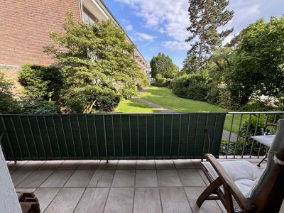 Top 1-Raum-Wohnung mit Balkon und Einbauküche in Krefeld-Bockum