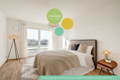 PREISAKTION: Barrierefreie Dachgeschosswohnung mit 4 Zimmern, 2 Bädern und umlaufender Dachterrasse