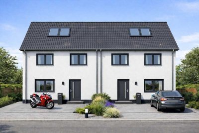 Solingen-Meigen: Platz für Familie & Arbeit: Elbe-Haus®-DHH mit Arbeitsbereich unterm Dach