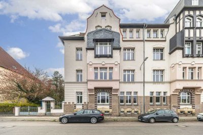 Leipzig-Altlindenau: Helle 6-Zimmer-Maisonette mit 2 Bädern im denkmalgeschützten Altbau