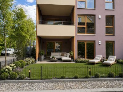 Moderne 4-Zimmer-Neubauwohnung mit Terrasse & Garten | EH40 | TG + Stellplatz