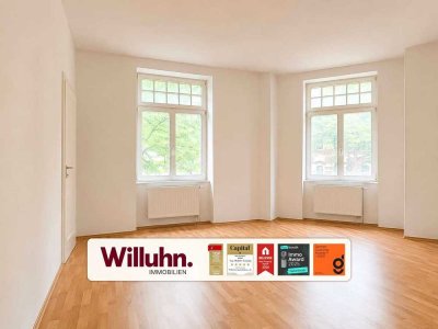 Helle Eigentumswohnung in Schleußig | neue Heizung (2023) | Aufzug | EBK | idyllischer Innenhof