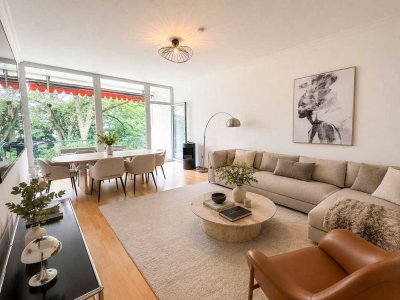 Helle & großzügige Wohnung in Oberkassel mit Einbauküche und zwei Balkonen