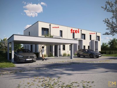 Top 2! The Oasis! Modernes Reihenhaus in Ödt, nahe dem Badesee: 5 Zimmer, Terrasse, Eigengarten, belagsfertig.