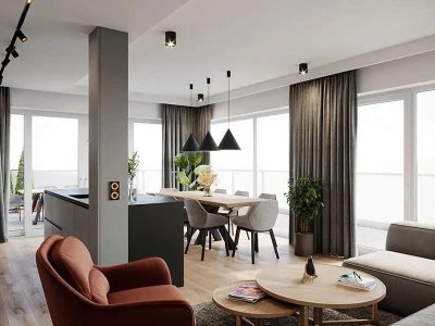 Exklusiver Wohnluxus über den Dächern – 4-Zimmer-Penthouse mit 166 m² und umlaufender Dachterrasse