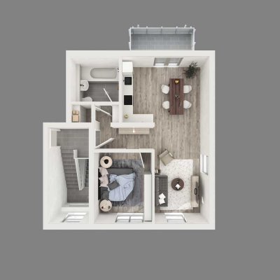Hier lässt es sich aushalten: 2-Zi.- Citywohnung
