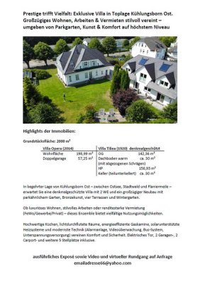 Exklusives Villenensemble auf großzügigem Grundstück in Toplage von Kühlungsborn Ost