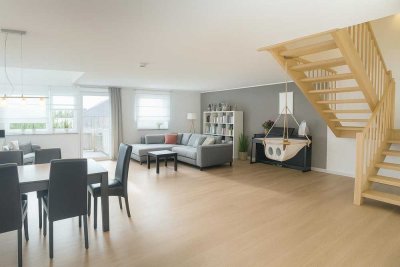 Exklusive 3,5-Zimmer-Maisonette-Wohnung mit geh. Innenausstattung mit Balkon und EBK in Kirchseeon