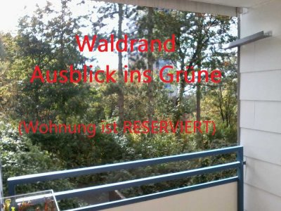 1,5 Zimmer, helle und ruhige Wohnung mit Waldblick u. Balkon